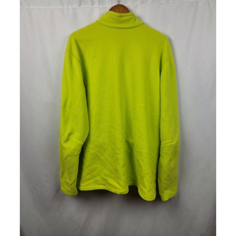Eddie Bauer Ascent Full Zip Long Sleeve Fleece Lime Green Outdoor Size 2XL - Picture 2 of 9
